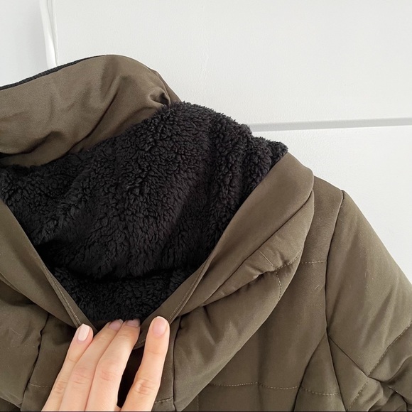 Lucky Brand Green Quilted Hooded Parka Coat NWT - Picture 11 of 11